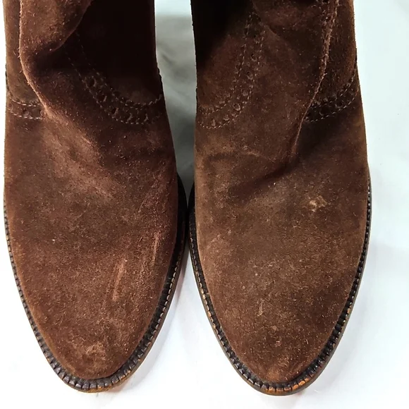 Gucci Brown Suede Women's Boots Size 7.5 - Picture 7 of 11